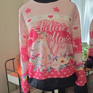 Pink Unicorn Sweater